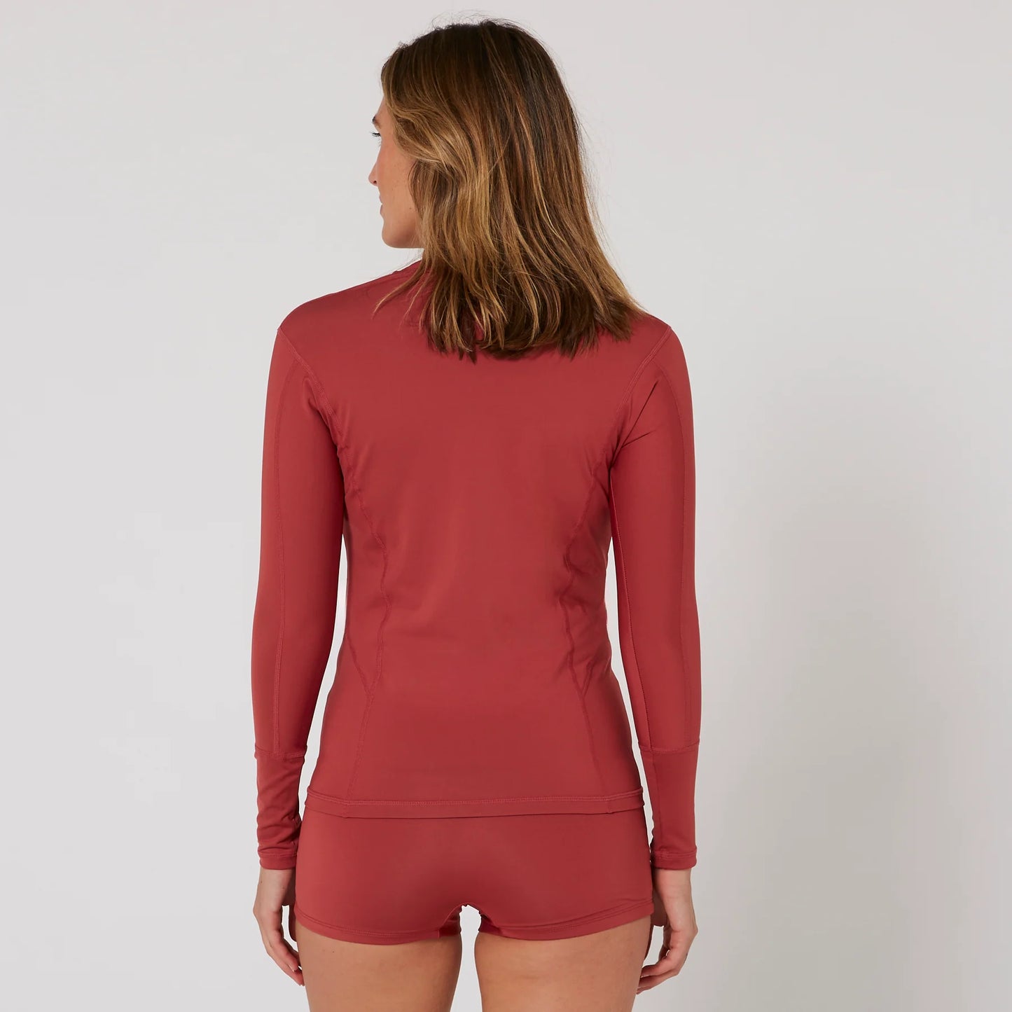 Ladies Oceana Long Sleeve Front Zip Lycra Vest