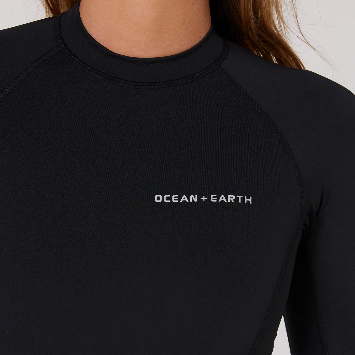 Ladies Oceana Long Sleeve Back Zip Lycra Suit