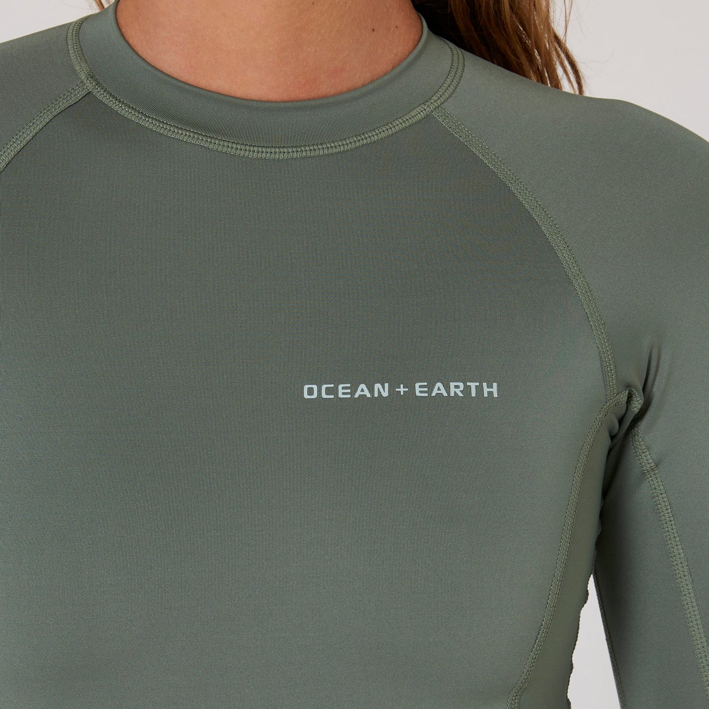 Ladies Oceana Long Sleeve Back Zip Lycra Suit