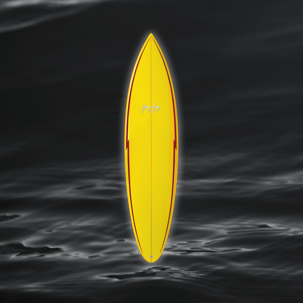 POCKET ROCKET - ROUNDED PIN - FUTURES - YELLOW - 8'0